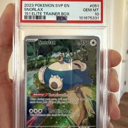 Snorlax 051 PSA 10