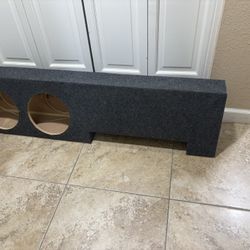 Dual 10" Sealed Behind Under Seat Truck Subwoofer Enclosure Sub Box