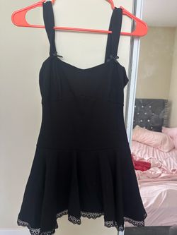 Black short dress