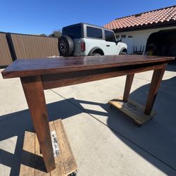Dark Walnut Wood Table