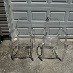 Clear Chairs  1 Pairs For $80 (Used)