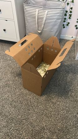 best offer cardboard large pet carrier for hamster, guinea pig, cat, small dog, lizard originally was $20