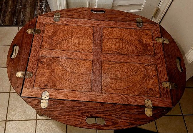 Antique Georgian Style Mahogany Butler's Tray Table