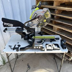 RYOBI NO BATTERY NO CHARGER  ONE+ HP 18V Brushless Cordless 10 in. Sliding Compound Miter Saw New $175