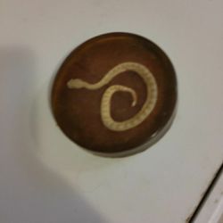 PAPER WEIGHT,. ( BABY SNAKE). $6  PICK UP ONLY