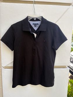 Tommy Hilfiger polo shirt - ladies, black size small petite