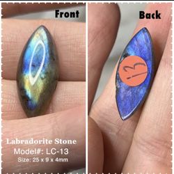 Natural Labradorite Cabochon Elipse Flashy Blue LC-13(1 piece)