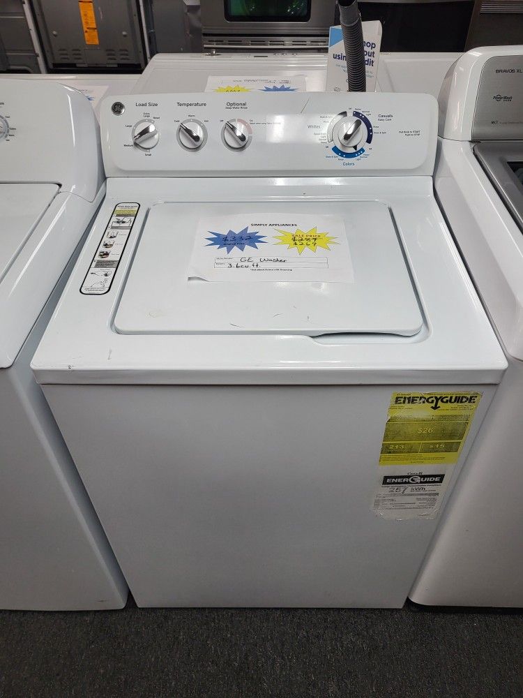 ☃️Holiday Moving Sale! GE Washer-Warranty Included