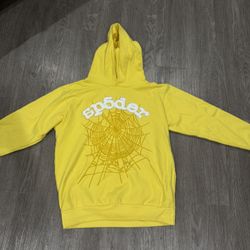 Sp5der Yellow Hoodie