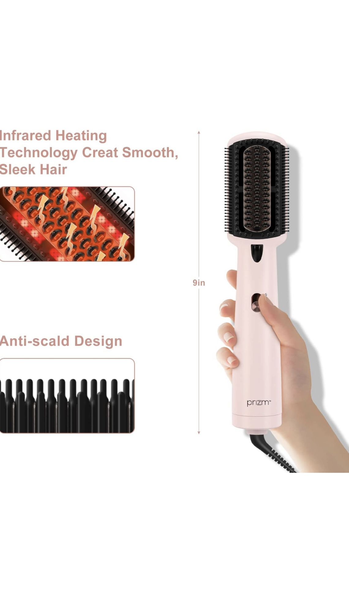 Prizm Hair straightener Hot Air Brush