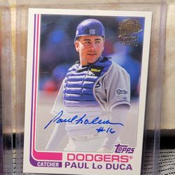 Autograph Baseball  Cards Dodgers Paul Loduca 
