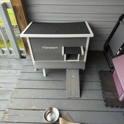 Fienveorn Outdoor Insulted Cat House