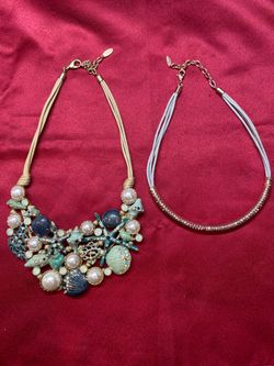 2 St. Thomas Necklaces – Nautical & Modern Style Adjustable Necklaces