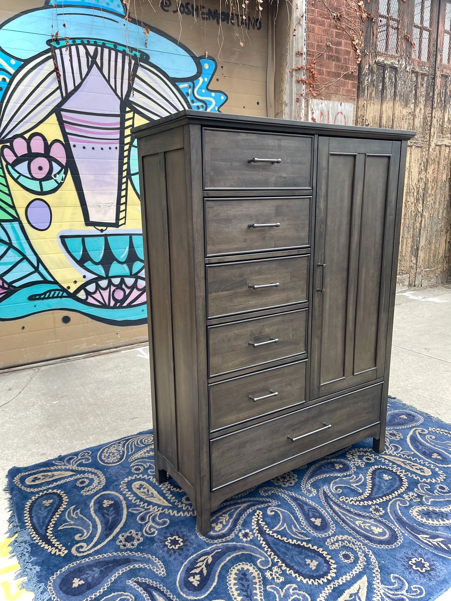 New Gentleman Armoire / Wardrobe / Chest with 6 drawers(Delivery Available)