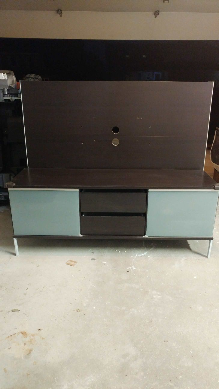 Ikea Tobo Entertainment Center with Back Panel