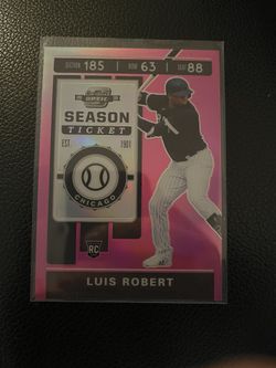2020 Panini Chronicles Contenders Optic Pink Luis Robert Rc /25