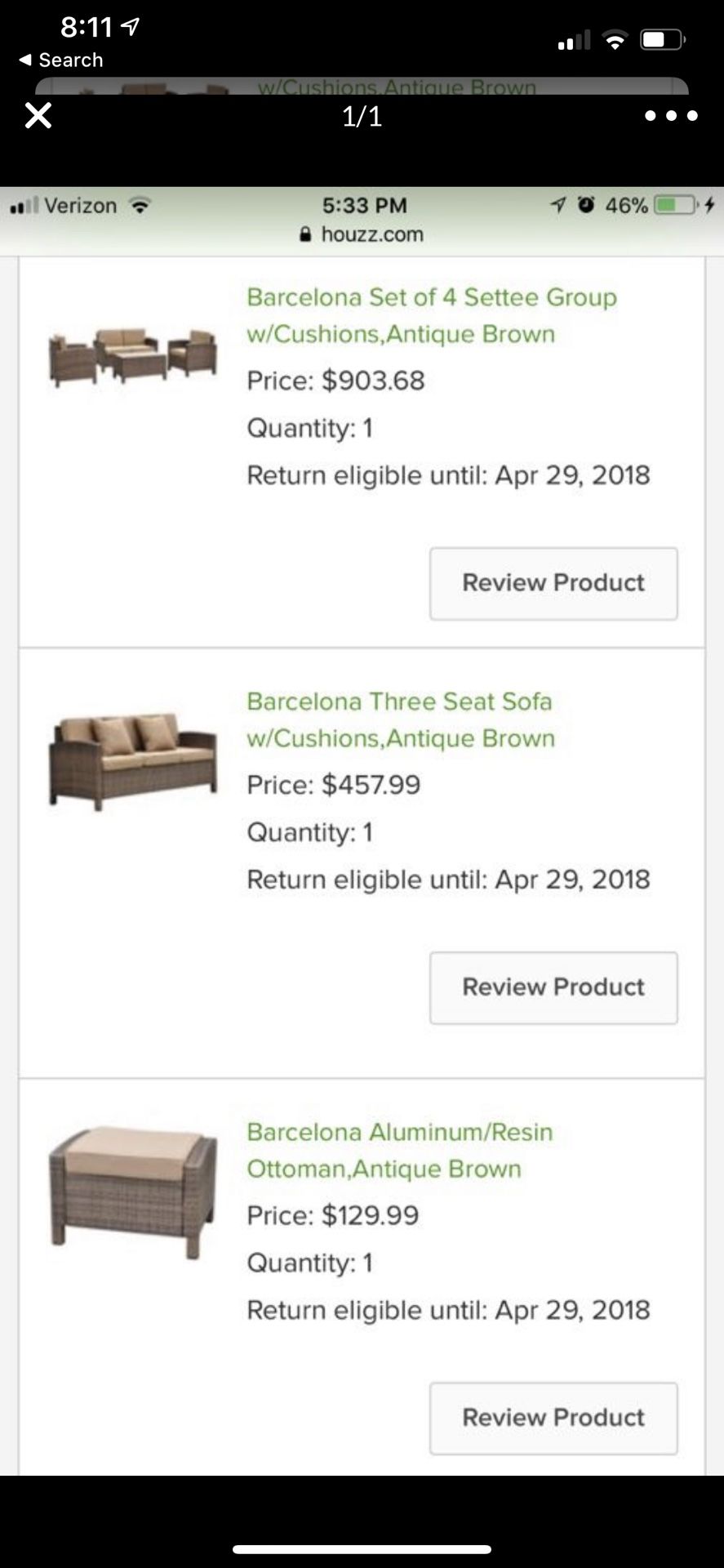 Outdoor furniture