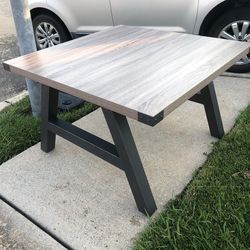 Rustic Iron Age Square Table 4’x4’New In Box