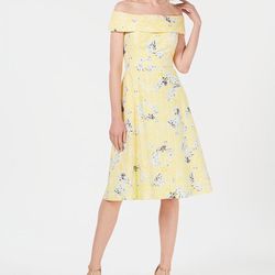 Calvin Klein Yellow Dress