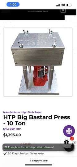 HTP The Brick Press - 4 Ton
