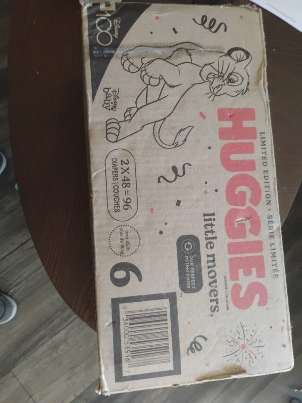 Huggies Diapers 96 Pack Size 6
