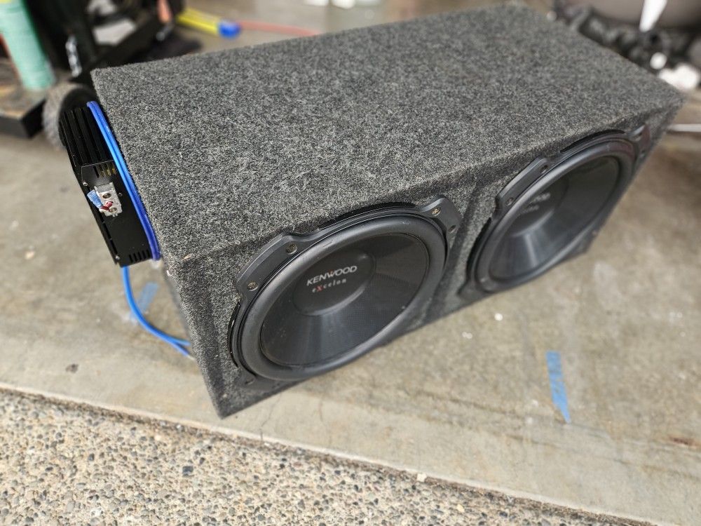 2 12 Inch Kenwood Excelon Subs With Amp