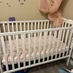 Baby Crib With Mattress