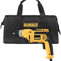 DEWALT Corded Drill, 7.0-Amp, 3/8-Inch, Pistol Grip (DWD110K), Yellow