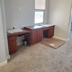 Cabinets, With Desk, Ready For Pickup, Great Value!
