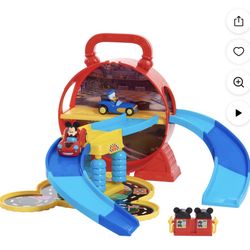 Disney Junior Mickey Mouse Stow ‘n Go Garage, Vehicle Playset