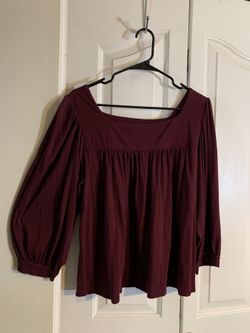 Maroon shirt