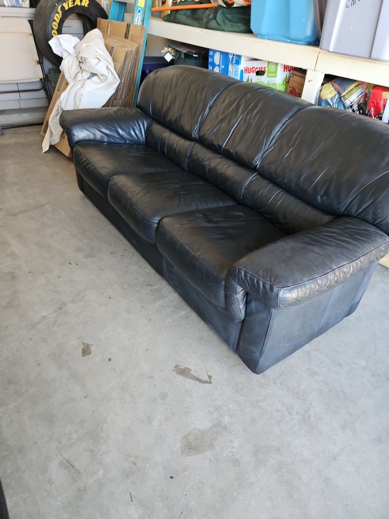 Black Leather Couch