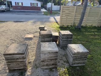 90 concrete tiles 20X20