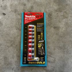 Makita Impact Metric Socket Set 