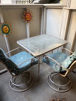 Patio table and chairs
