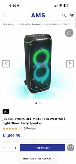 Jbl partybox 1100w