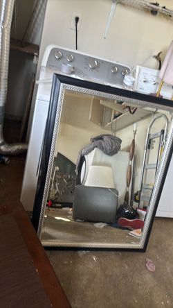 Big black and gray mirror