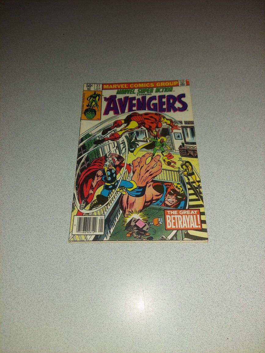 VINTAGE 1981 MARVEL SUPER ACTION STARRING THE AVENGERS #27 COMIC