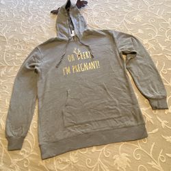 New-Reindeer Pregnancy Announcement  hoodies: “OH DEER! I’M PREGNANT!” Motherhood Maternity(SZ M,LG)