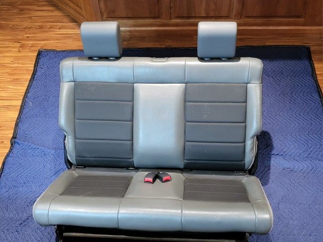 2007-2017 Jeep Wrangler JK Rear Bench Seat Gray Leather Two Door