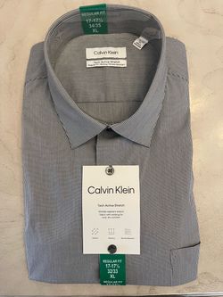 Calvin Klein Men's Tech Active Stretch Dress Shirt