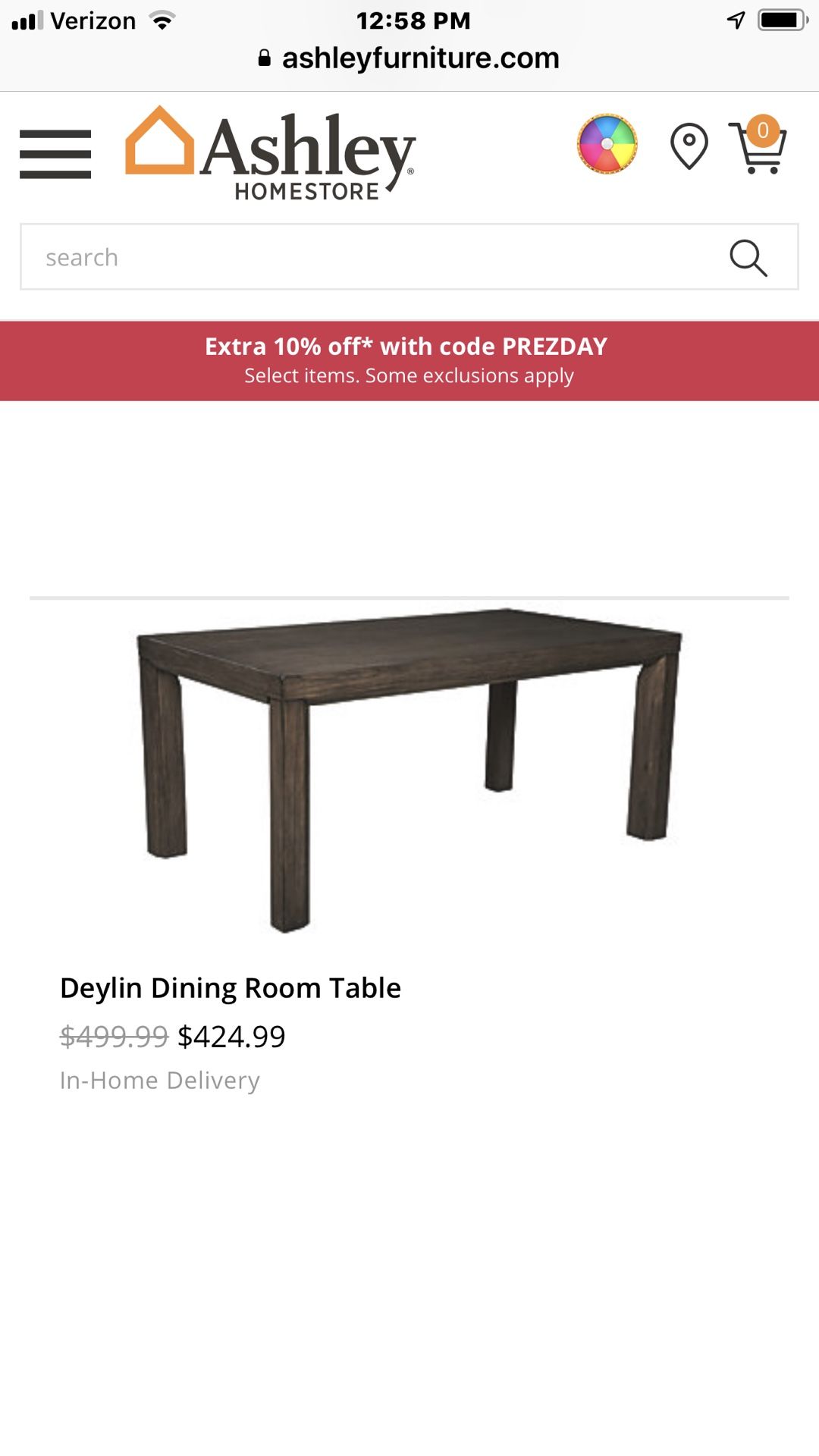 Table and 4 chairs