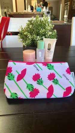 Clinique moisture surge (5 oz), #2 clarifying lotion, moisture surge overnight mask 1 fl oz , Clinique bag