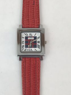 Burberry watch women’s red band