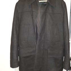 Express Mens Peacock Winter Coat Size Medium