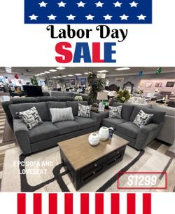 2 PC SOFA AND LOVESEAT