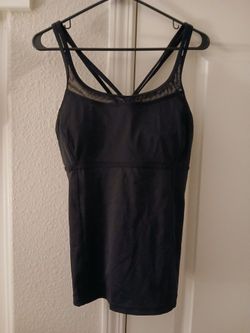 Womens Black tankini top size 18