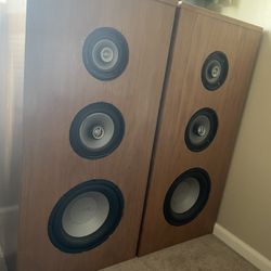 2 Speakers with Carver 900 reciever
