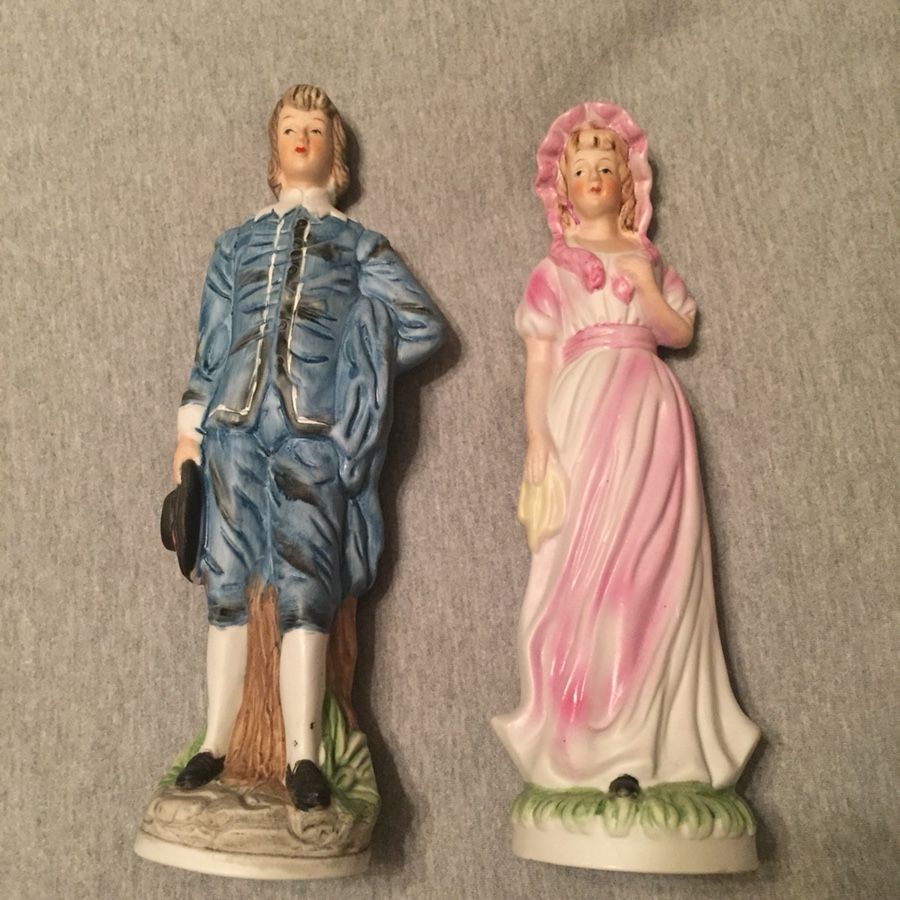 Pinkie & Blue Boy Figurines