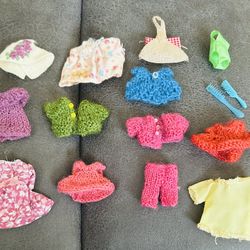 Vintage Little Kiddies Dolls And Clothes 